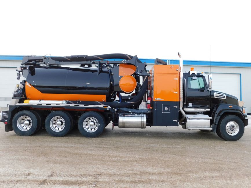 Exterior of an orange and black Foremost 1200