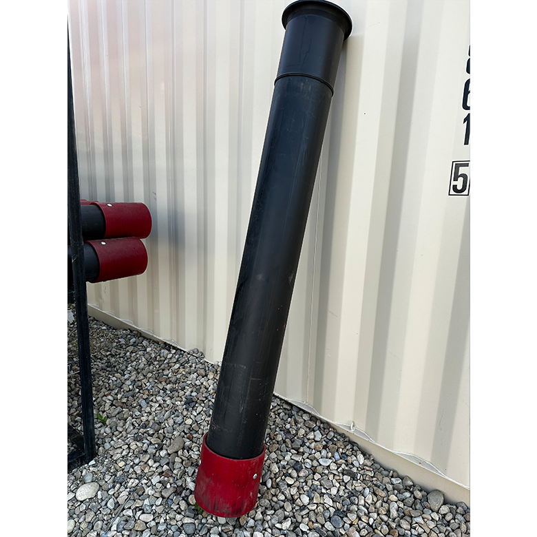 6′ × 8″ Flat‑Face Poly Dig Tube image