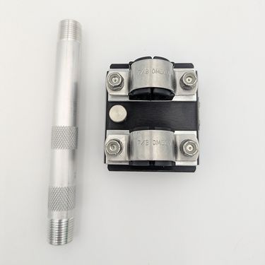 4 Button Handheld Controller Mounting Bracket Kit with Pipe - Two 7/8" Clamps